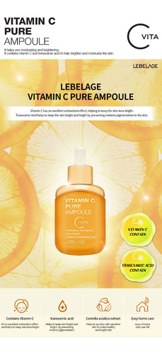Serum Suero Ampolleta Coreana/ Antiarrugas De Vitamina C_1pz