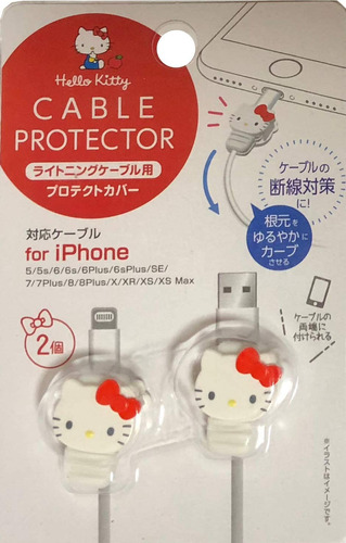 Sanrio Hello Kitty - Protector De Cables Para Teléfonos Es.