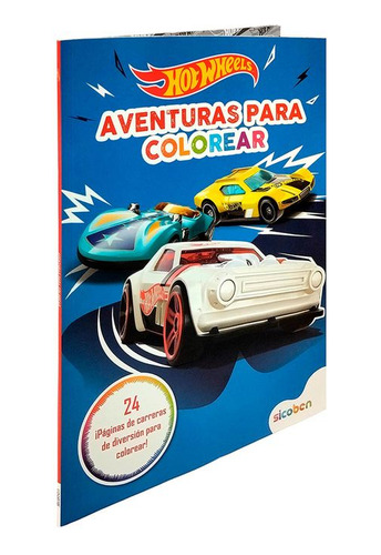 Libro Aventuras Para Colorar Hot Wheels
