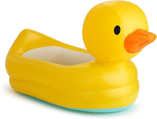 Bañera inflable Munchkin Duck para bebé de más de 6 meses, color amarillo