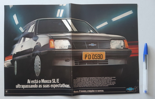 Propaganda Antiga Publicidade Gm Chevrolet Monza Sle 1986