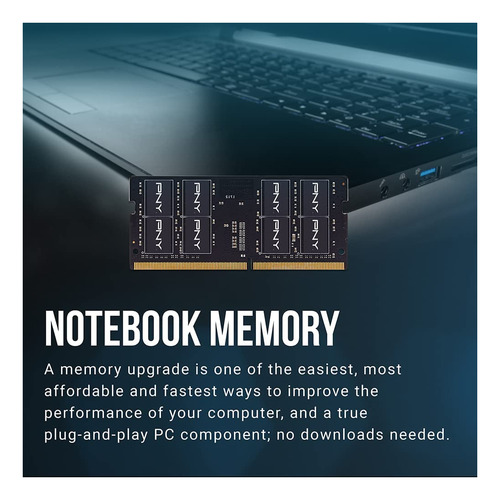 Memoria Ram Pny Performance, 16gb(2x8gb) Ddr4 3200mhz Sodimm
