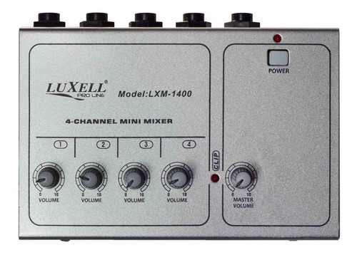 Mini Mixer 4 Canales Luxell Lxm-1400 Bateria