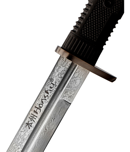 Espada Ninja Honshu Boshin Doble Filo Acero Damasco D 103 Cm