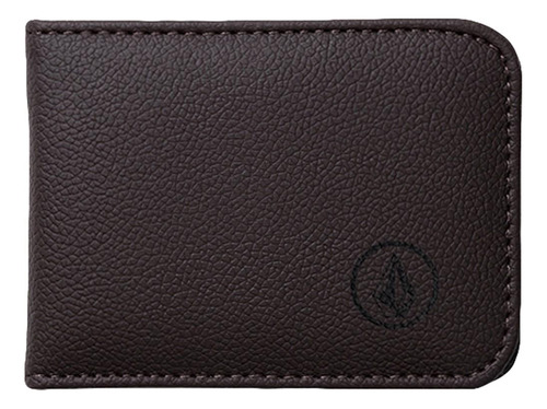 Carteira Volcom Slim Stone Wt23 Marrom Escuro Cor Brown Tamanho Único