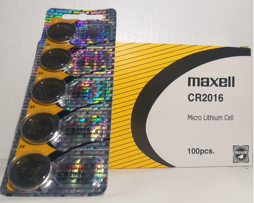 Pilas Cr 2016  Maxell Precio Por 1 Blister De 5