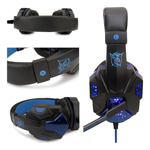 Auriculares Con Cable Para Juegos Sy830mv Con Micrófono, Aux