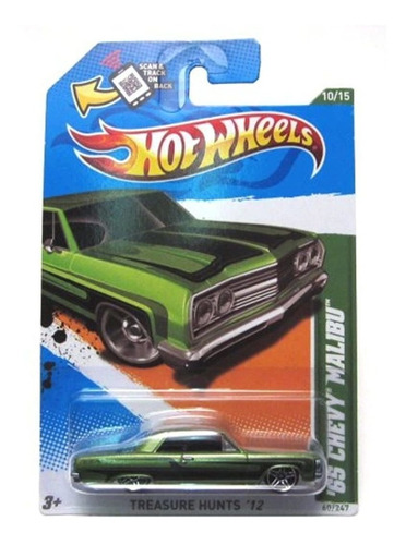 Hot Wheels 2012, chevy Malibu Car Metalflake Verde