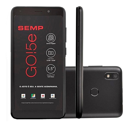 Semp GO! 5e Dual SIM 16 GB Preto 1 GB RAM
