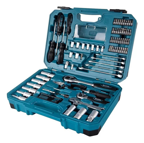 Juego Herramientas Makita Tubos Llaves Puntas Pinza 87 Pzs