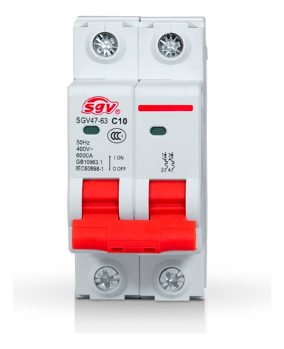 Disjuntor Bipolar 10 A Ca