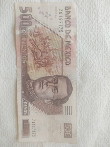 Billete $500 Pesos Mexicanos 