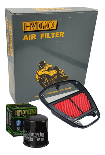 Filtro Aire Kawasaki Vulcan 900 2016 2017 + Hiflo 303 Vn9f