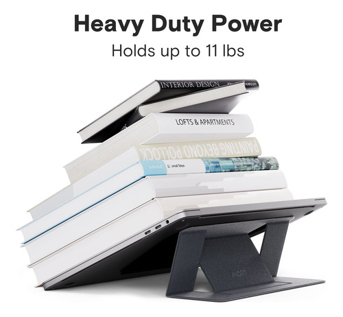 Soporte Ergonómico Para Computadora Portátil Plegable Gris E