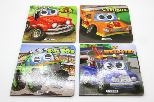 Colección 4 Libros Ojos Saltarines De Carros