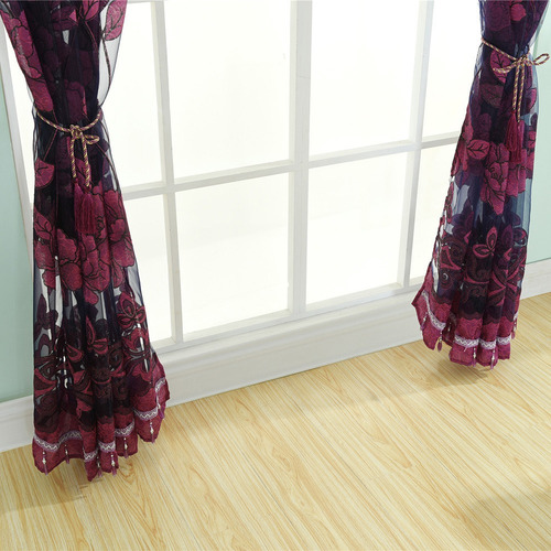 Cortinas De Ventana De Pared De Alta Gama Elegante Divisor D