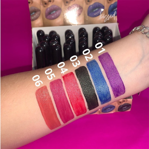 Imagen 5 de 7 de Ink 21 Labial Liquido Diamond Kissed Lipgloss Con Glitter