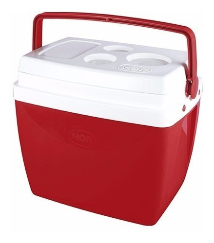 Imagen 1 de 9 de Conservadora Termica Mor De 34lts Roja Playa Camping