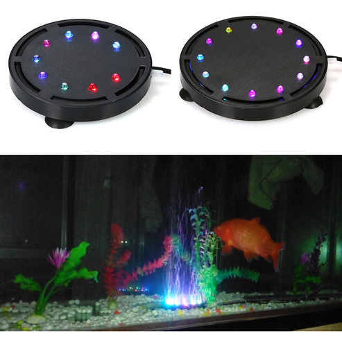 Burbuja Led Para Acuario, Impermeable, Colorida, Decorativa