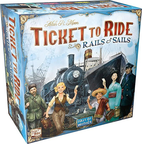 Ticket To Ride Rails & Sails Board Game | Juego De Mesa Fam