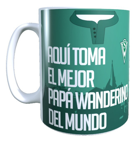 Taza Santiago Wanderers Apellido Mejor Papá, Dia Del Padre