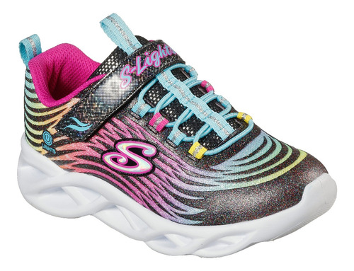 Zapatillas Skechers Twisty Brights (luces)niñas 302321l-bkmt