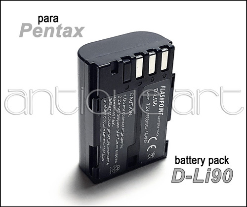 A64 Bateria D-li90 2000mah Para Pentax K3 K5 K7 Gk-7 645d 