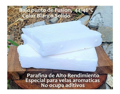 Imagen 2 de 2 de Parafina Slack 1 Kilo + Aromas + Pigmento