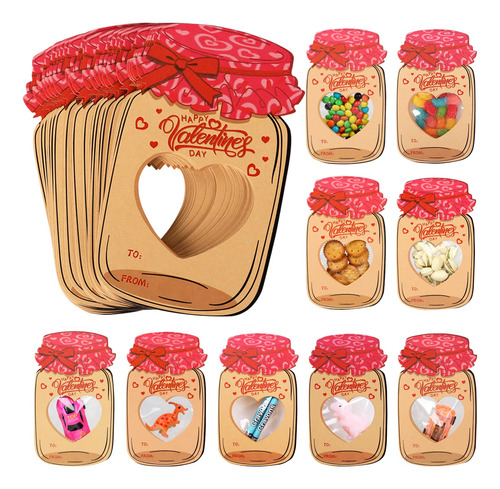 Tarjetas De Regalo Con Bolsitas De Caramelos 2 Colores 50pzs