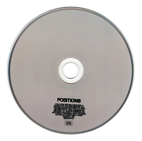 Ariana Grande Positions Alternate Cover Version 1 / Disco Cd