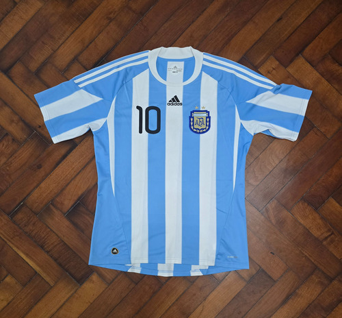 Camiseta Titular Seleccion Argentina 2010/11, Messi 10 L (Usado)