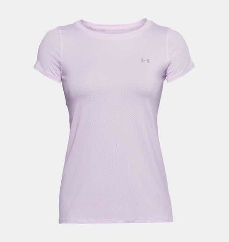 Playera Under Armour Heat Gear Purple Manga Corta