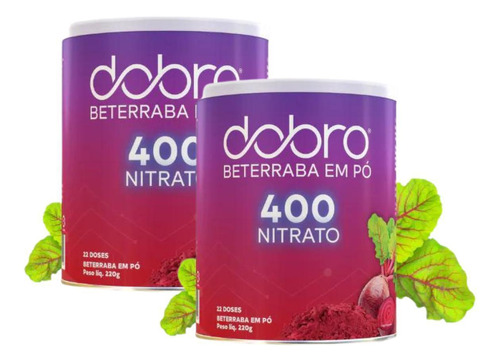 2x Bt 400 Nitrato Dobro Beterraba Em Pó 220g