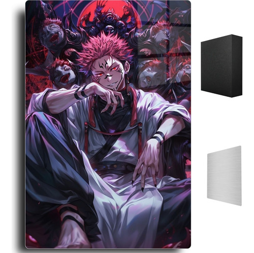 Poster Jujutsu Kaisen Sakuna Curse King Metal +soporte 20x30