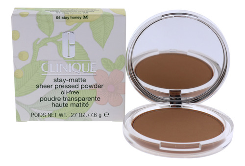 Polvo Prensado Transparente Stay-matte Clinique #04 Stay Hon