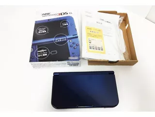 New Nintendo 3ds Xl Azul Metálico Japonês