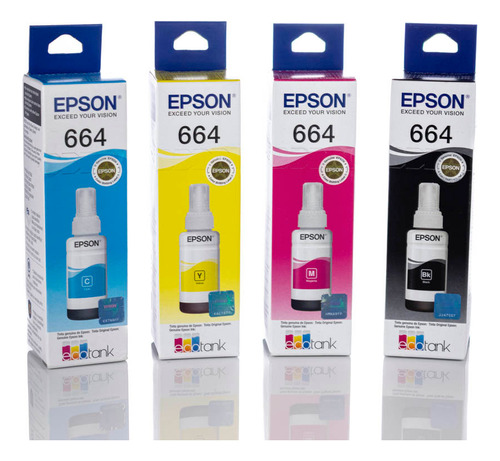Epson Botella Tinta T664 P/ L220-l375 C/u Color (sumcomcr)