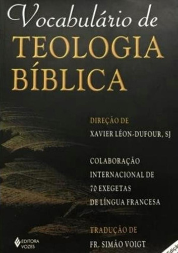 Vocabulario De Teologia Biblica 11ª Ed