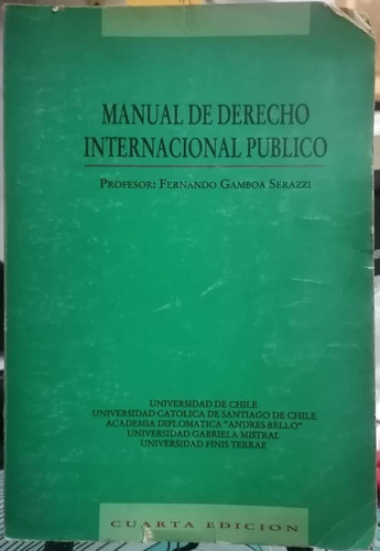 Manual De Derecho Internacional Público / Fdo. Gamboa