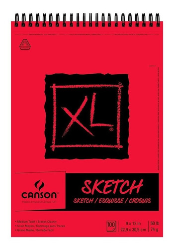 Block Xl Sketch Canson 22.9x30.5 74g 100h