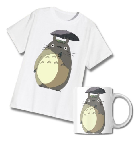 Combo De Remera Y Taza Totoro