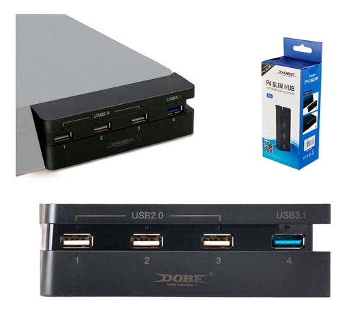 Adaptador de hub USB 2.0 y 3.0 de 4 puertos Ps4 Slim