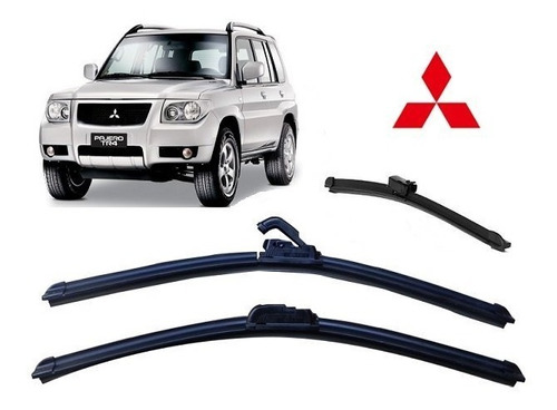 Kit Palhetas Parabrisa Diant+tras Pajero Tr4 2010 Em Diante