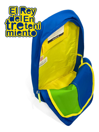 Imagen 6 de 6 de Mochila Bolso Liceal Esencial Reebok Original Unisex El Rey