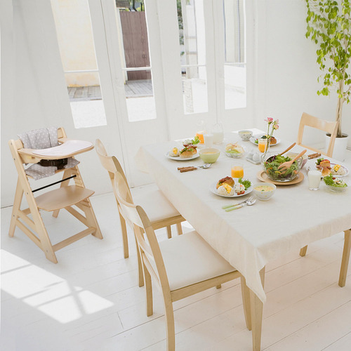 Trona De Madera Convertible En Forma De Cuna Con Alimentació