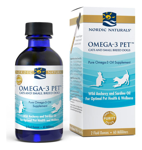 Nordic Naturals Omega-3 Para Mascotas, Sin Sabor, 2 Onzas, 3