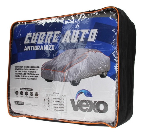 Imagen 2 de 8 de Funda Universal Cubre Auto Antigranizo Talle Xxl