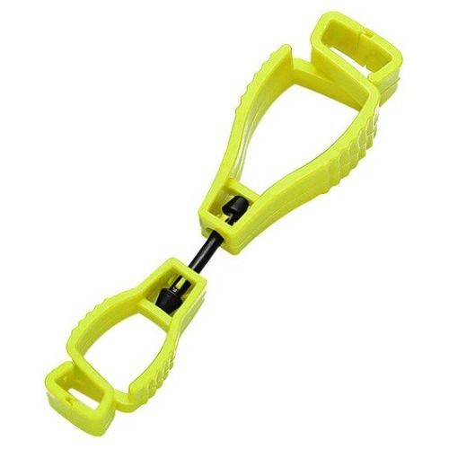 Pack 50 Clip Porta Guantes Plástico Amarillo