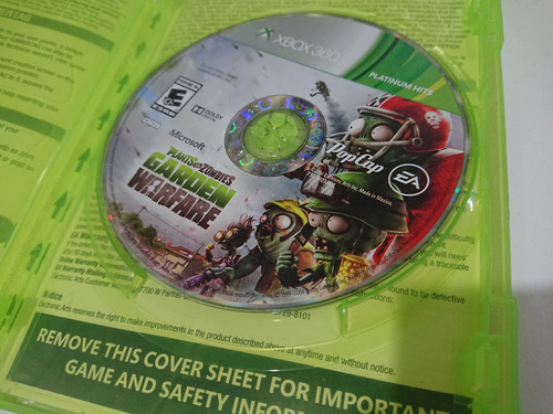 Plants Vs Zombies Warden Warfare Xbox 360 (Reacondicionado)