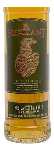 Pack De 4 Tequila El Mexicano Extra Añejo 750 Ml